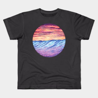 Fire and Water Ocean Sunset Kids T-Shirt